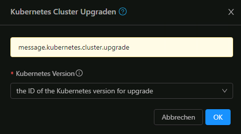 Cluster Upgrade