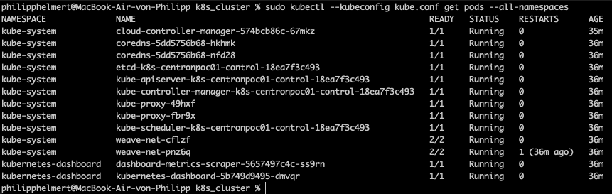 Mit Cluster verbinden